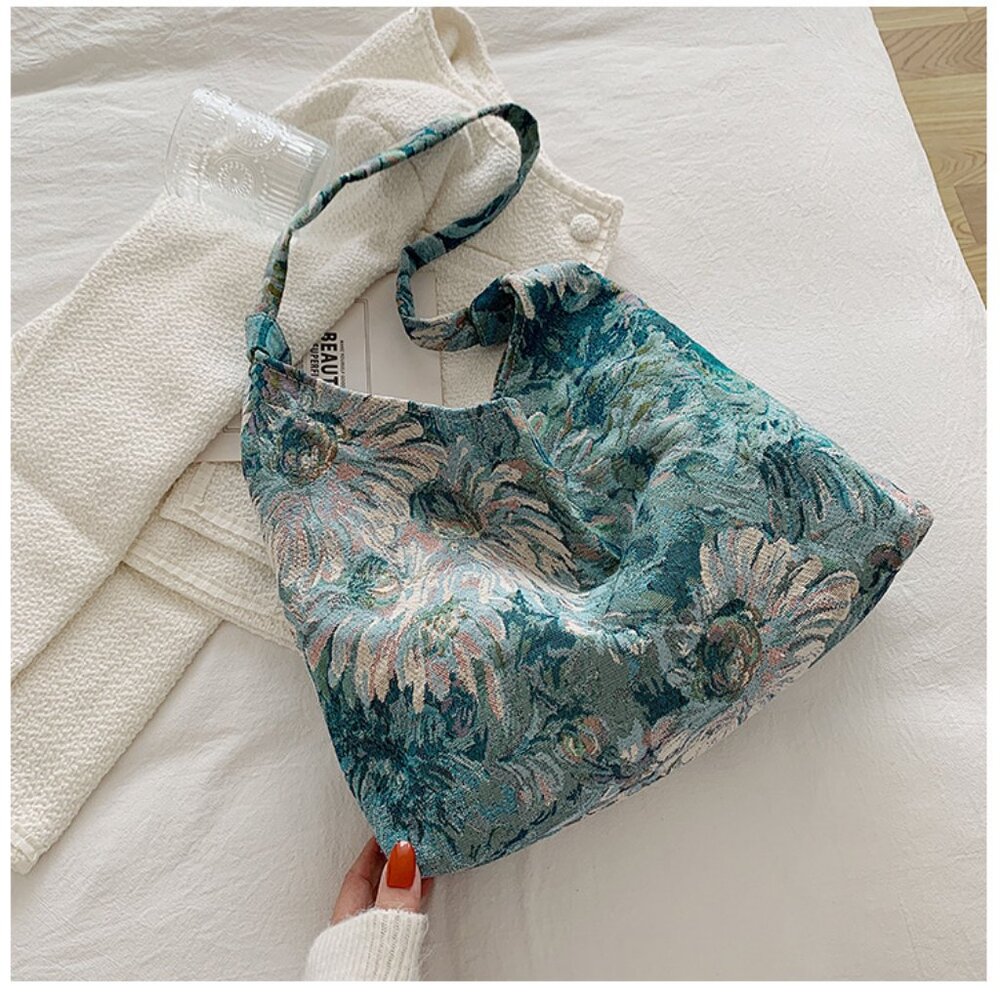 Floral flower bag shoulder bag